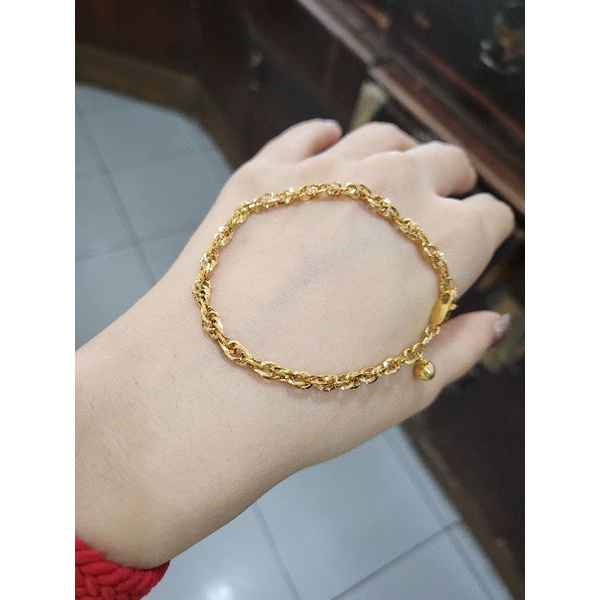 Gelang Tangan emas asli kadar 16k