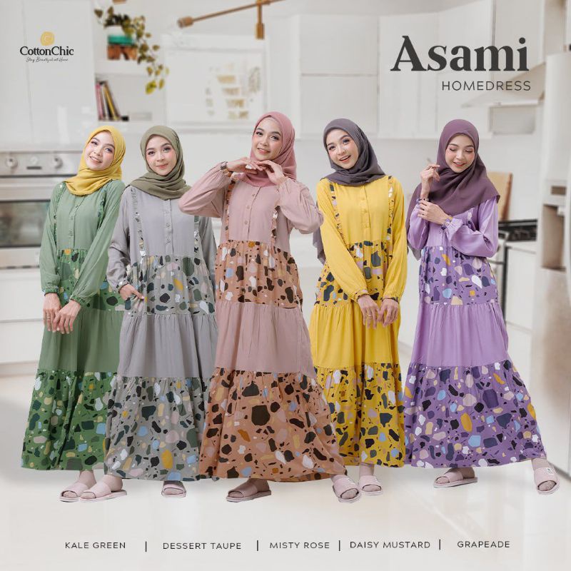 YASMEERA - ASAMI HOMEDRESS BAHAN LEMBUT ADEM // GAMIS RAYON