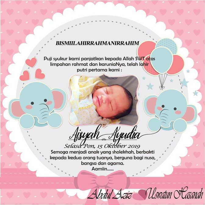 

STIKER SYUKURAN AQIQAH / STIKER SYUKURAN KELAHIRAN ANAK