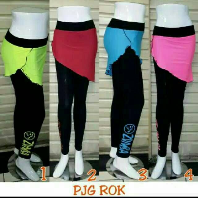 Celana Legging Senam Zumba + Rok