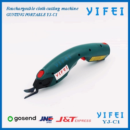 YJ-C1 Rechargeable Cutting Machine Electric Scissor gunting kain YIFEI