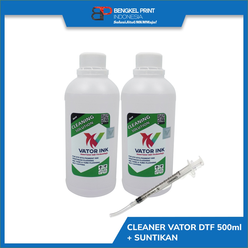 Cleaner Vator DTF 500ml + Suntikan