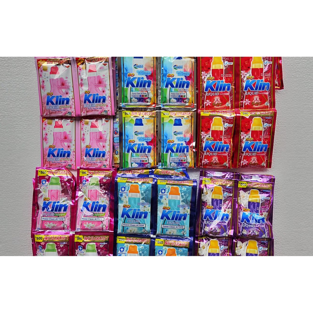 Soklin Liquid Sachet 22ml (beli 12 gratis 1)