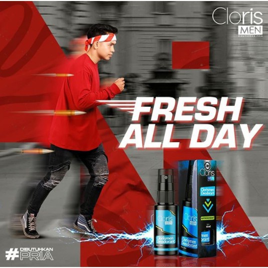 CLORIS MEN DEODORANT | CLORIS DEODORAN | CLORISMEN | DEODORAN SPRAY| CLORIS | BEBAS BAU BADAN