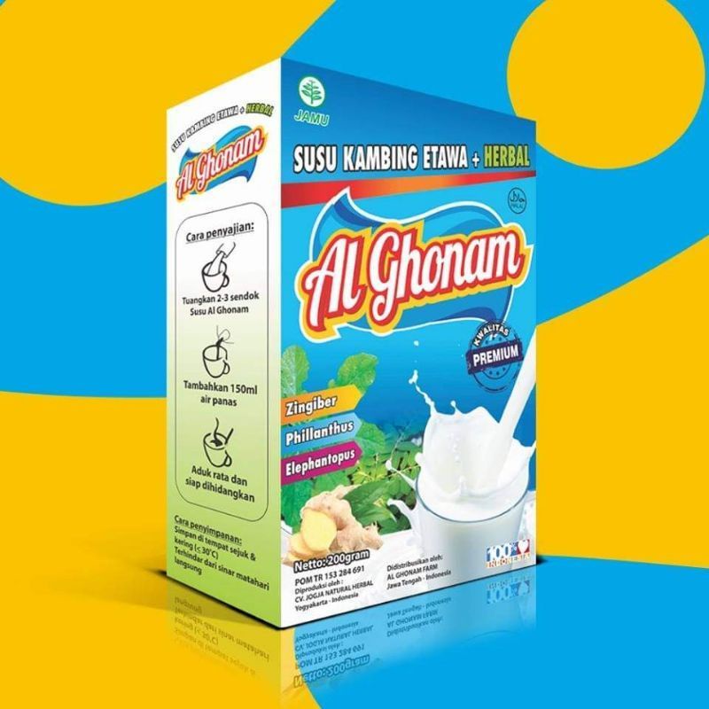 

Susu Kambing Etawa Al-ghonam Premium 200gr