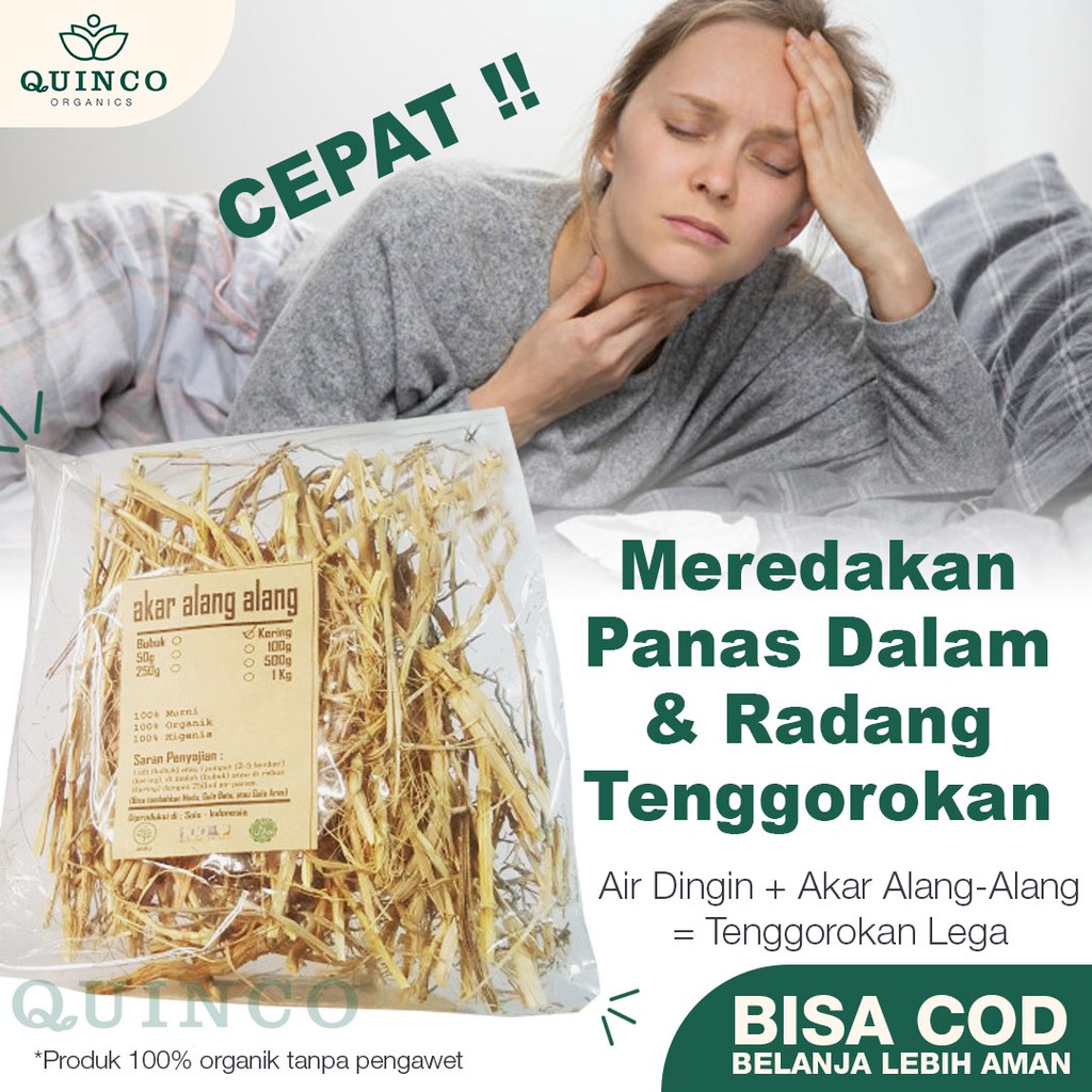 

AKAR ALANG ALANG 100gr Rempah obat teh herbal Sakit Radang Tenggorokan ginjal R69 ilalang kering JSR