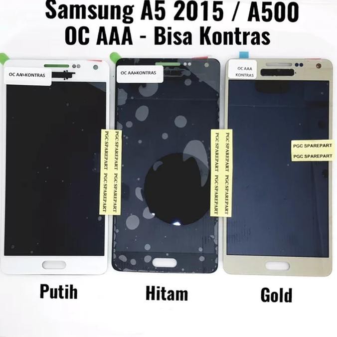 LCD-TOUCHSCREEN LCD TOUCHSCREEN FULLSET AAA KONTRAS SAMSUNG A5 2015 A500 A500F A500G - HITAM