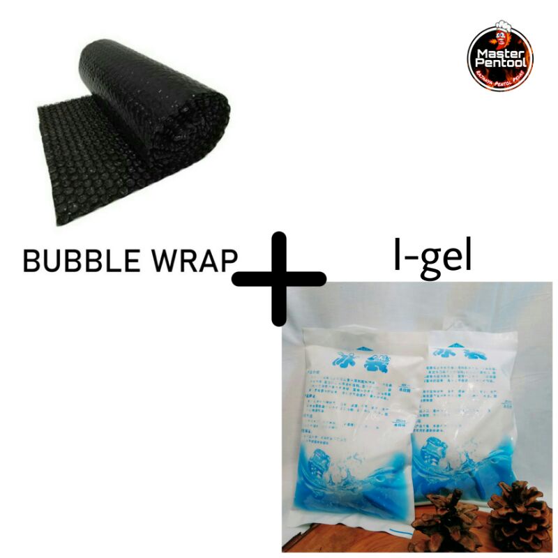 

BUBBLE WRAP + IGEL FOR ADDING PACKING