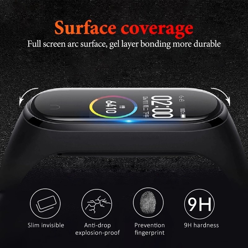 [PELINDUNG] ANTI GORES WATCH - SCREEN PROTECTOR CURVE 3D MI BAND MIBAND 5