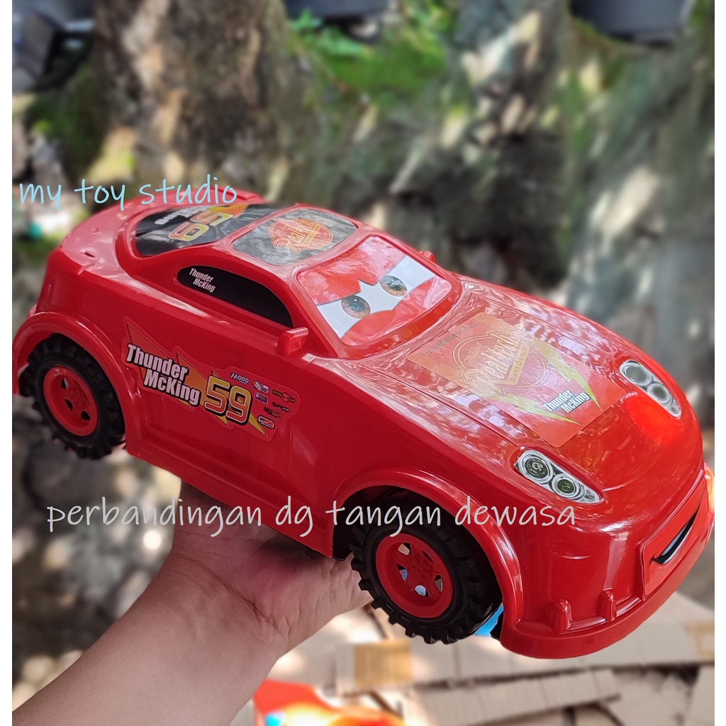 mainan anak mobil plastik besar mobil ightning mcqueen cars jumbo mobil sedan polisi plastik kendara