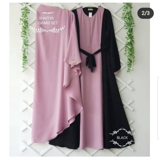 Syafia syar'i / Gamis syar'i size S M L XL termurah/fashion wanita kekinian /COD