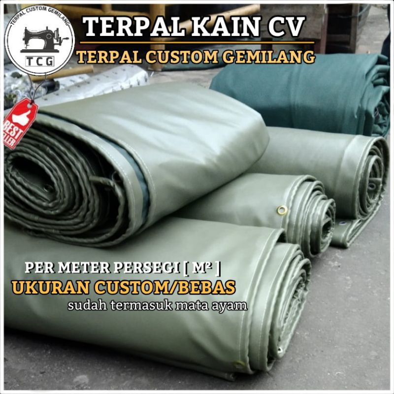 Jual Terpal Kain Cv Tentara Jeep Permeter Segi Indonesia Shopee Indonesia