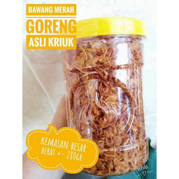 

Bawang Merah Goreng Brambang Goreng Kemasan Toples Besar