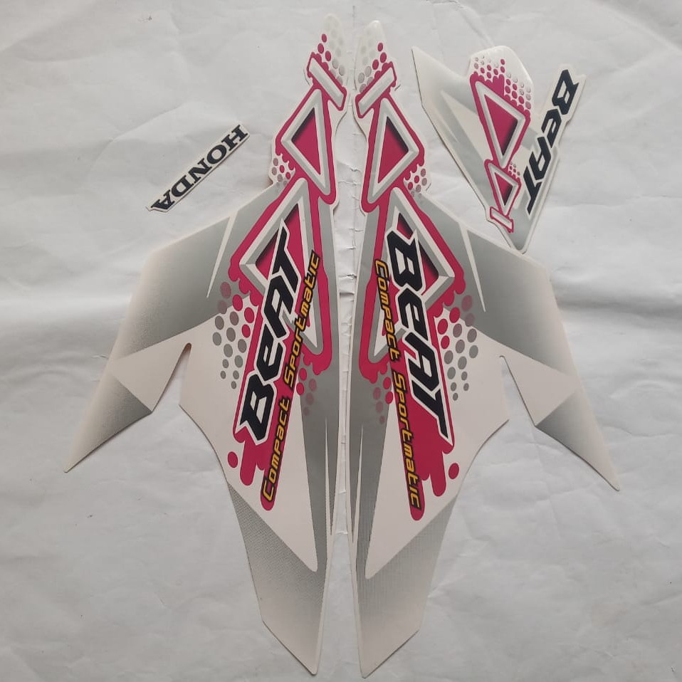 stiker striping honda beat karbu 2011 hitam