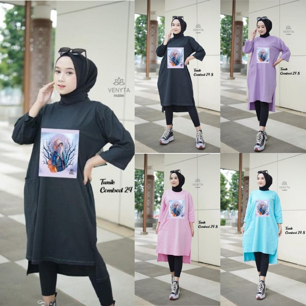 COMBED KAOS MIDI / TUNIK 24s ALLSIZE VENYTA