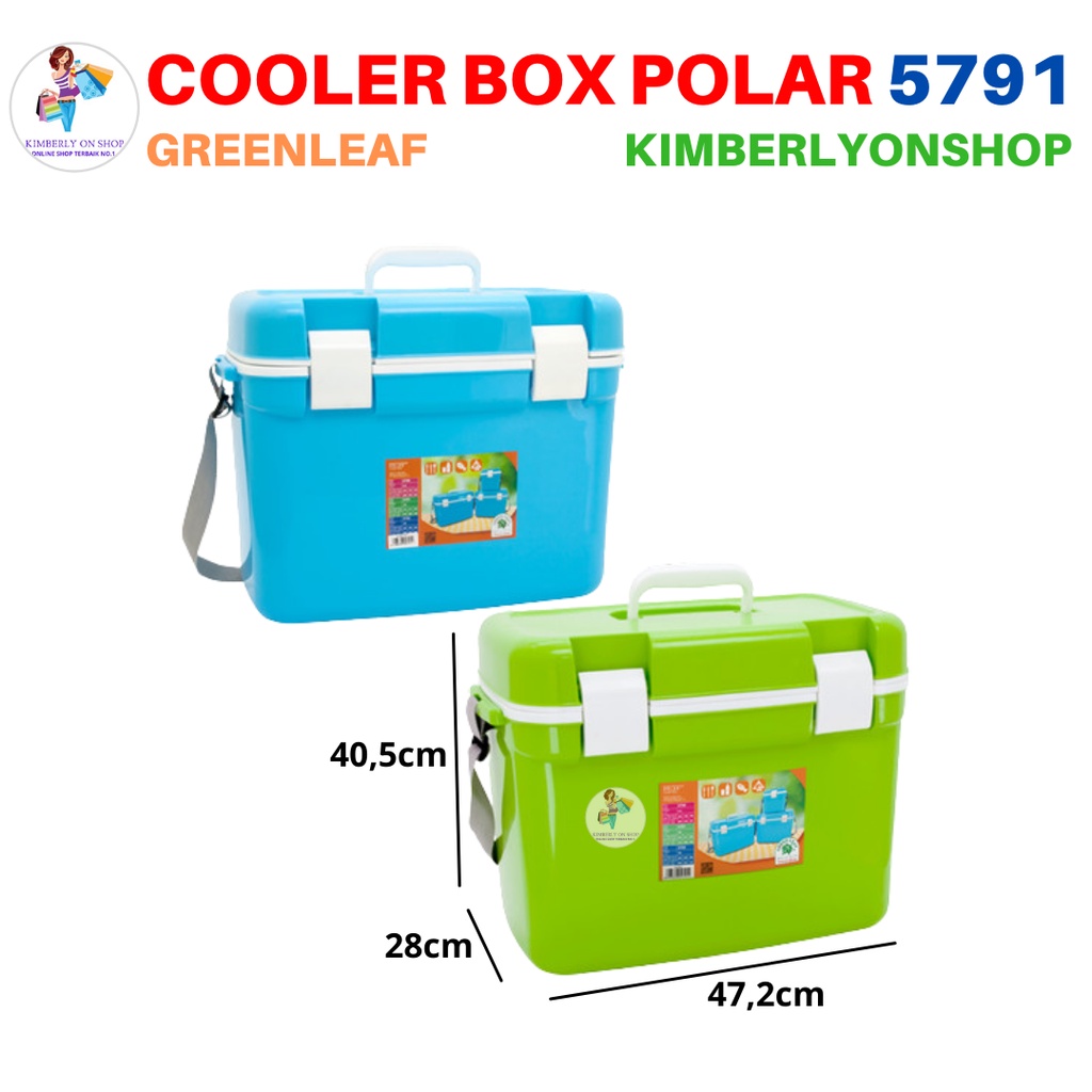 Cooler Box Pedingin Polar 22 Liter 5791 Green Leaf