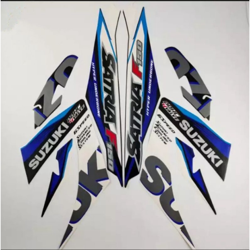 striping sticker Suzuki satria Fu 2015 putih