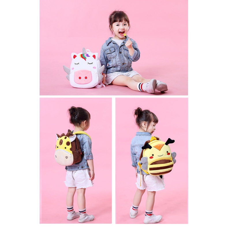 Tas Besar Sekolah Kakoo Tas Ransel Backpack Anak Zoo Character