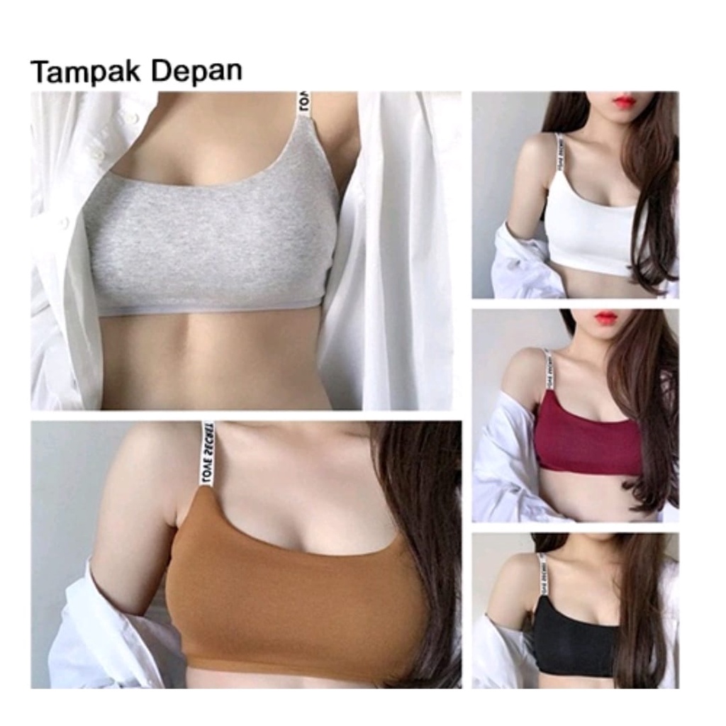 NEW SPORT BRA SECRET WANITA DENGAN PENGAIT - BRA SPORT BH GYM YOGA IMPORT