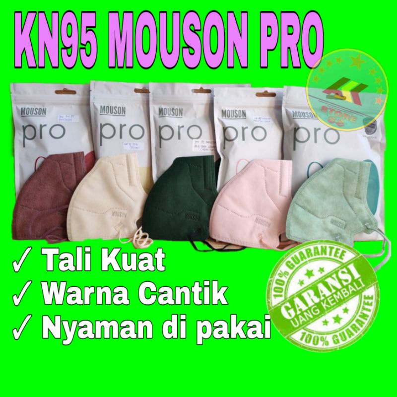 Masker KN95 Mouson Pro Isi 10pcs Masker KN 95 Warna KN95 Mouson Pro Wrna warni Disposable Face Mask 