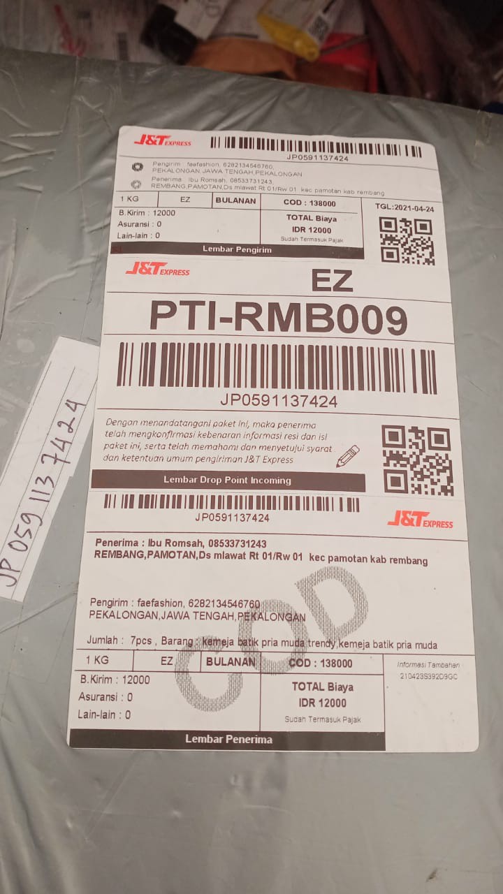 Baju Wanita Tunik Batik