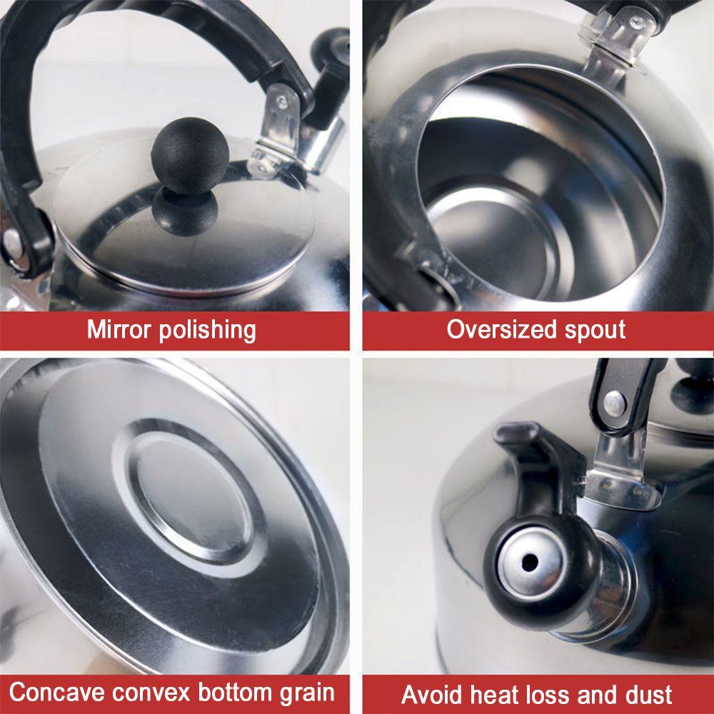 Chookyy 3L Whistling Kettle Portable Untuk Hiking Masak Rumah Kantor Restoran Teakettle