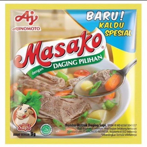 

Masako Rasa Daging Sapi dan ayam 9 gram