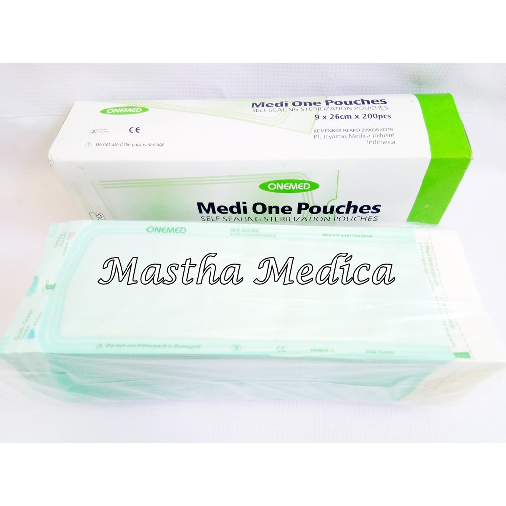 Sterile Pouch Plastik Sterilisasi MediOne 9X26 cm Medi One Pouches