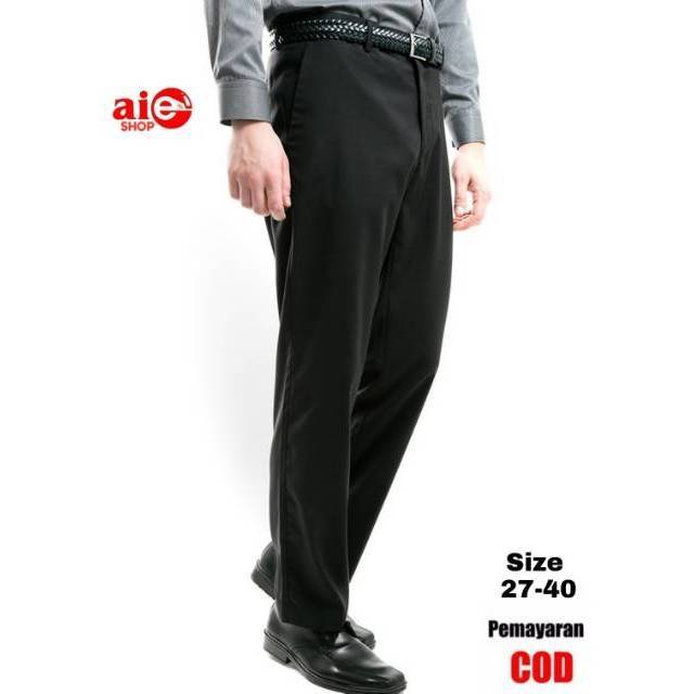 CELANA KERJA PRIA FORMAL KANTOR SIZE 27 - 42 BAHAN KAIN UKURAN JUMBO BIG SIZE REGULAR