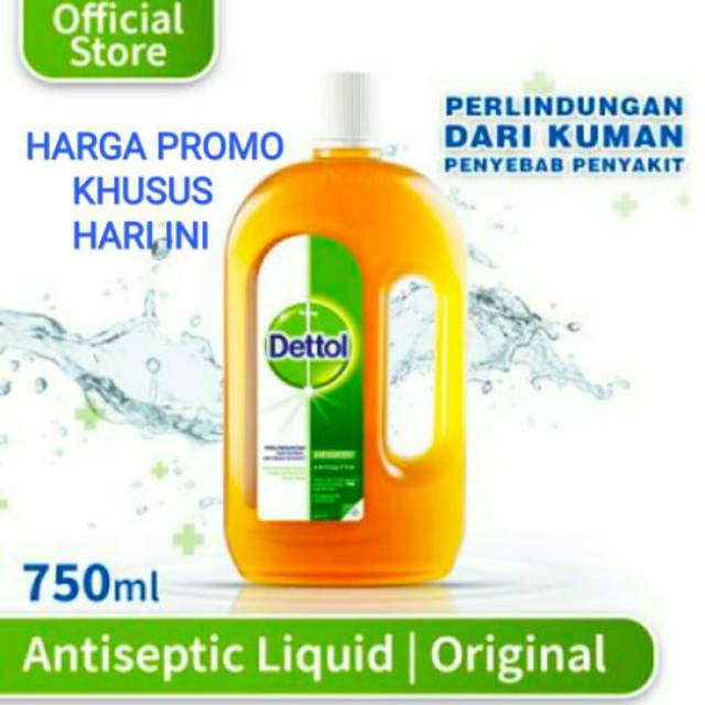(READY JAKARTA)Dettol Antiseptic Liquid 750ml 495ml 245ml dettol cair dettol antiseptik