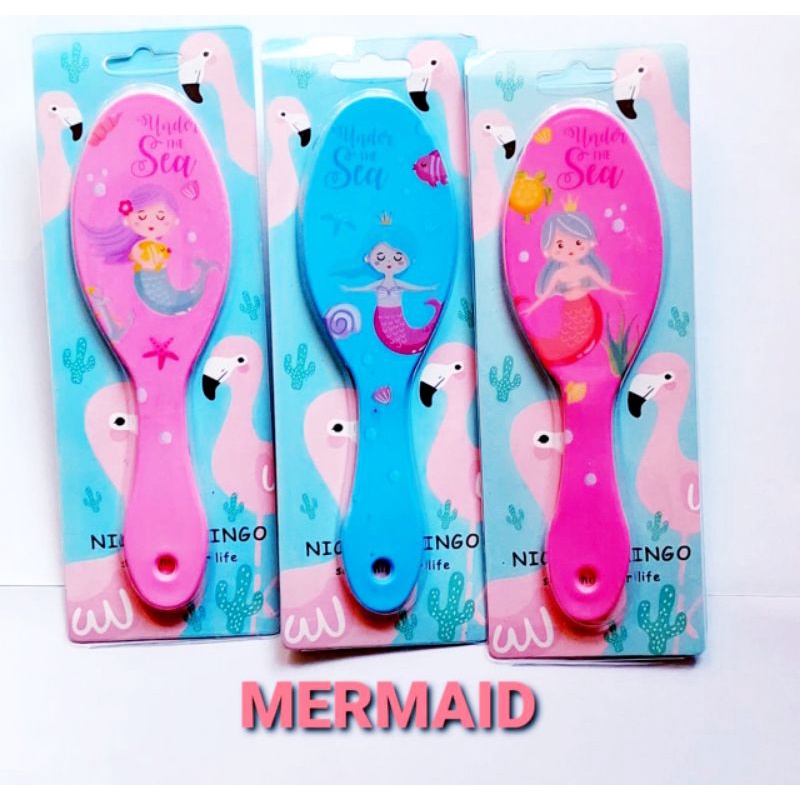 Sisir Anak 3 D karakter Kartun Paddle Comb