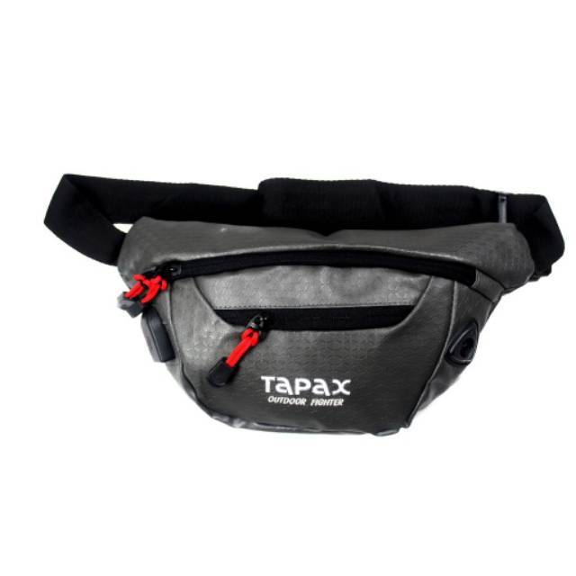 Waistbag USB Waterproof premium pria predator black