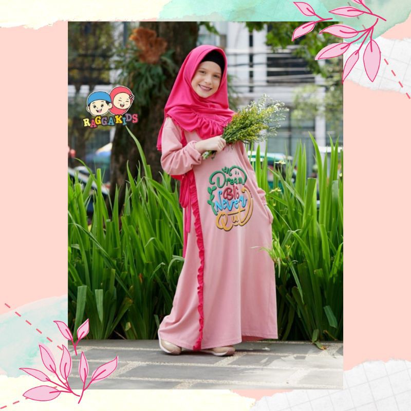 gamisanakmurah gamismurahmeriah gamisanakterbaru gamis anak muslimah gamis anak katun gamis Rg 35