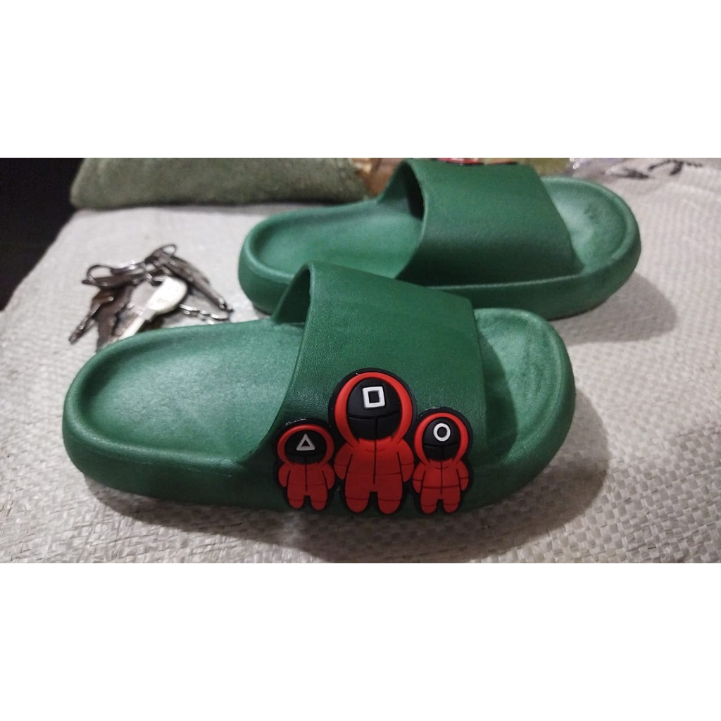 Sandal Selop Anak karakter Squid Game Balance 8619-1 24-35/Sandal Anak Cwok import