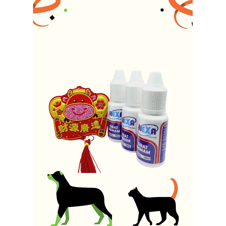 Hexa Obat Demam 10 ml - Untuk Kucing &amp; Anjing