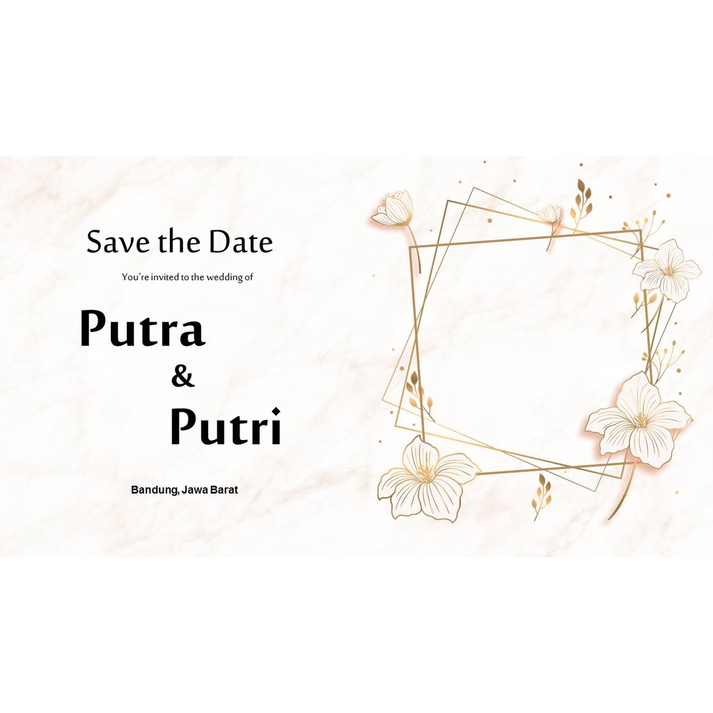 Video Digital Undangan Pernikahan Template