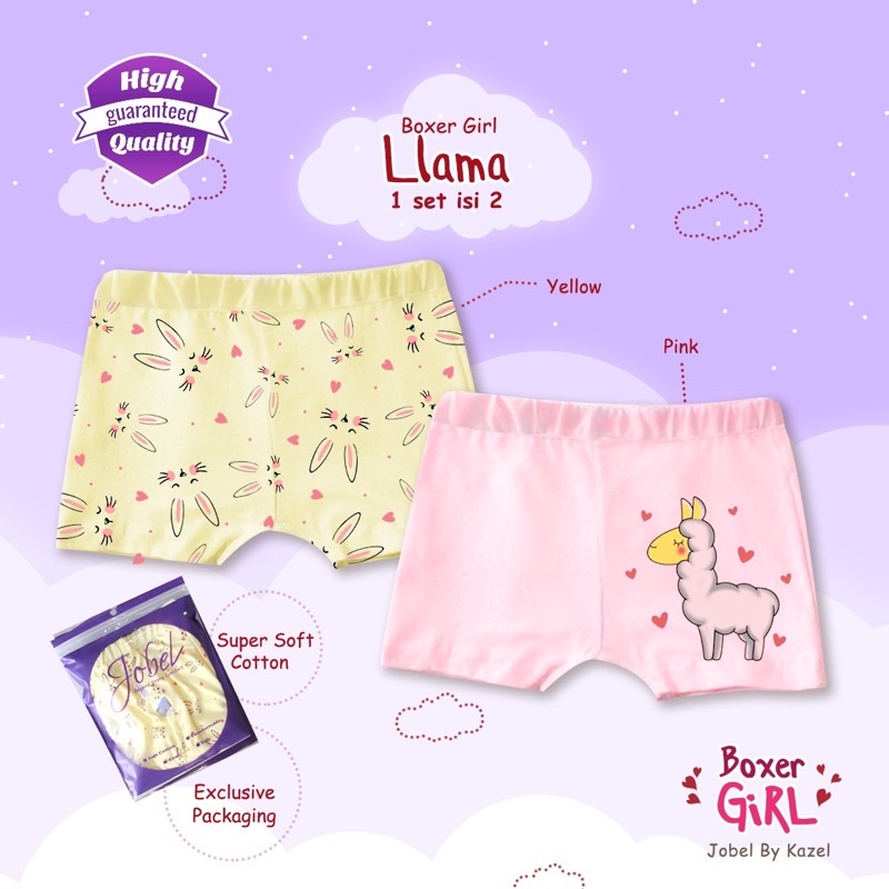 Jobel Boxer 0-12 Tahun PREMIUM QUALITY Celana Dalam Anak Perempuan dan Laki Laki CBKS P100