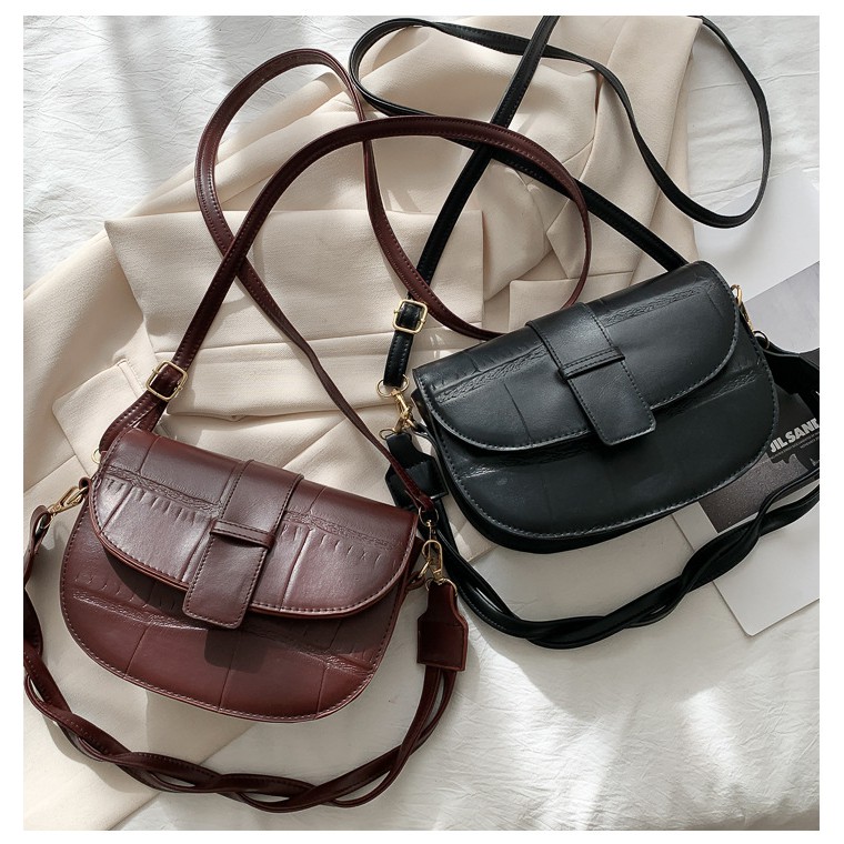 Tas Selempang Wanita Korea Import Tas Kulit Clutch Messenger Bag  HB-53960