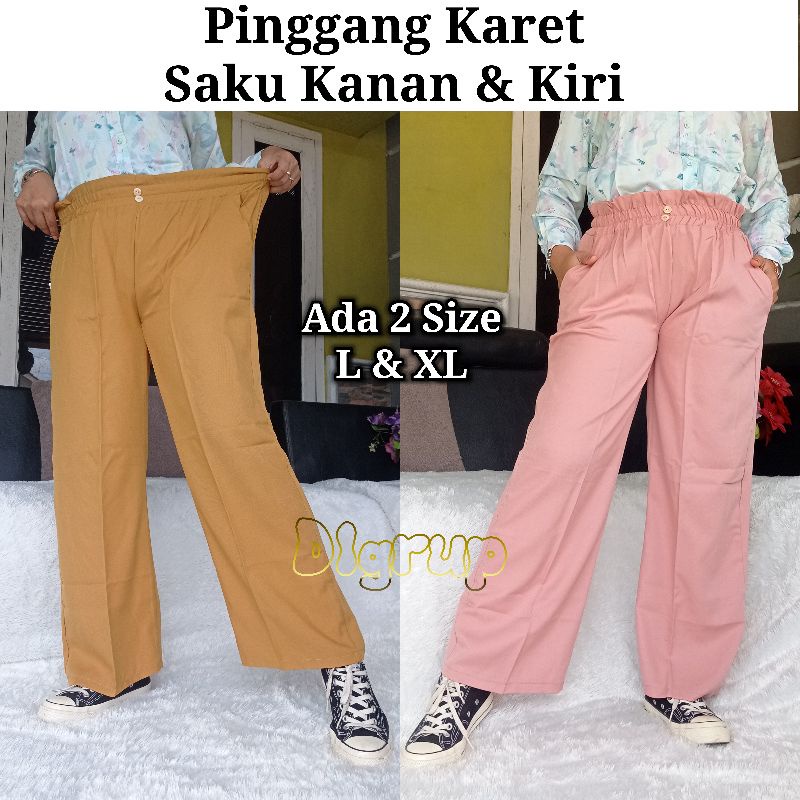 CELANA KULOT KANCING SIZE L DAN SIZE XL BB 40KG SAMPAI BB 70KG / CELANA KULOT KANCING MODEL KOREA / KULOT KOREAN STYLE/ KULOT TERBARU 2022 / LOOSE PANTS / KULOT HW / KOREA PANTS / SHOLIHATSTORE