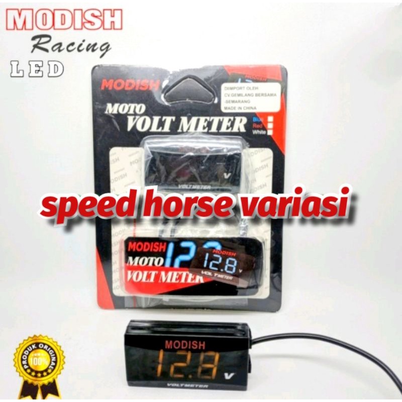 Volt meter meter Aki Digital alat pengukur Aki motor LED Real pict