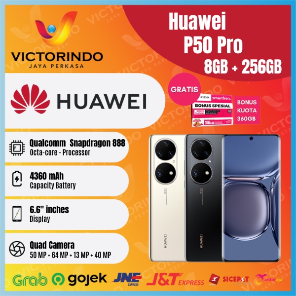 Huawei P50 Pro Smartphone [ Ram 8GB / Rom 256GB ] Garansi Resmi