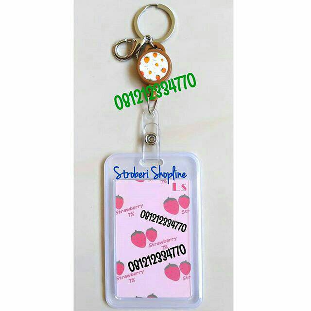 

Tempat id Card Strawberry + Keychain