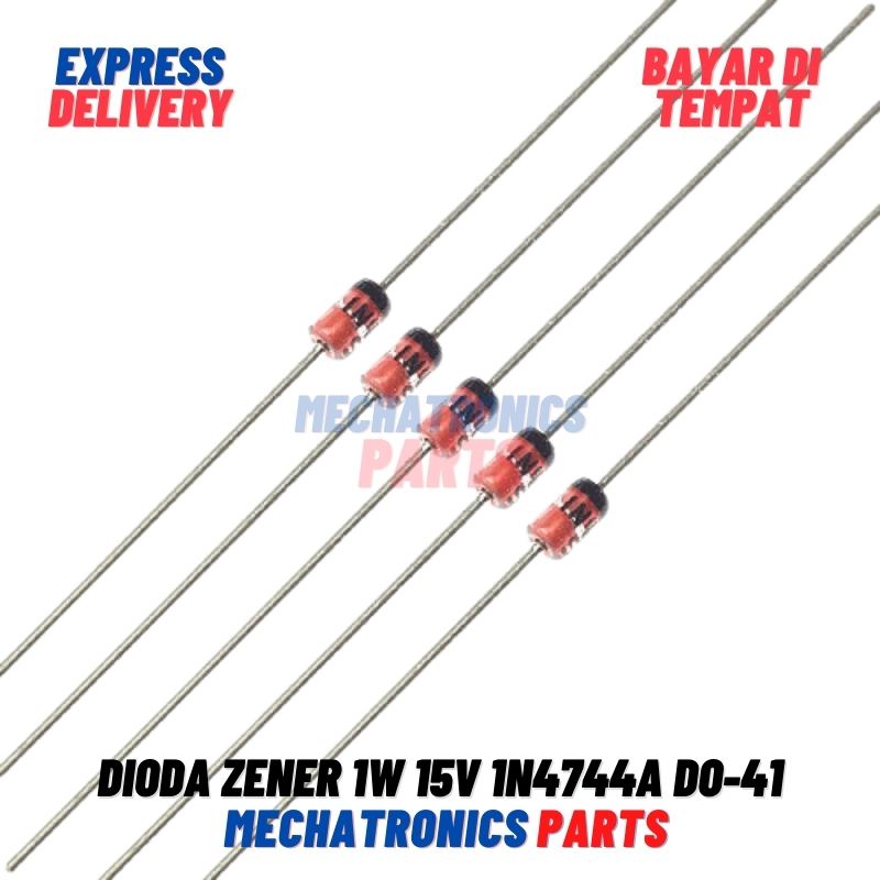 [SMC-9042] DIODA ZENER 1W 15V 1N4744A 1N4744A 1N4744A DO-41