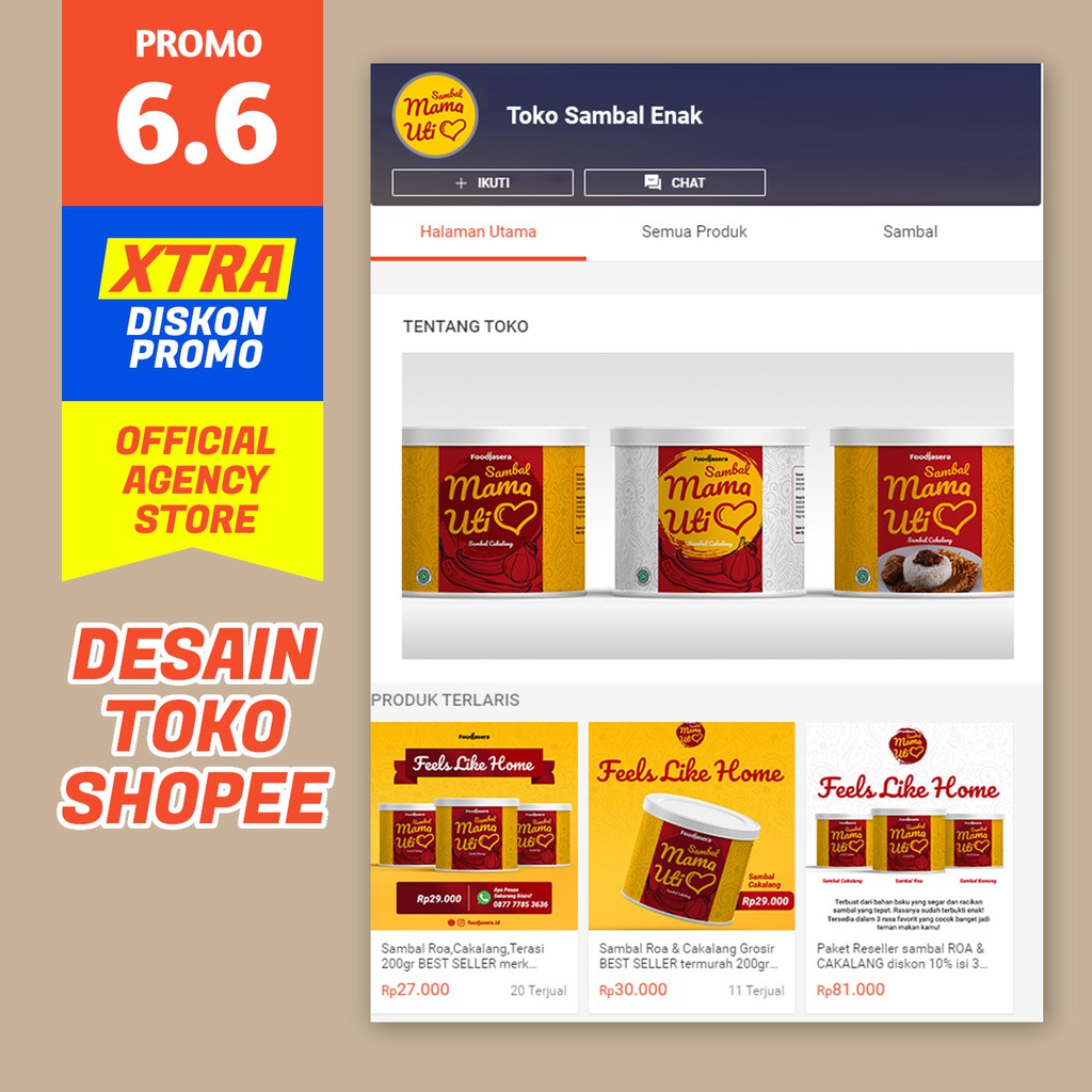Jual jasa desain toko shopee marketplace dan toko online | Shopee Indonesia
