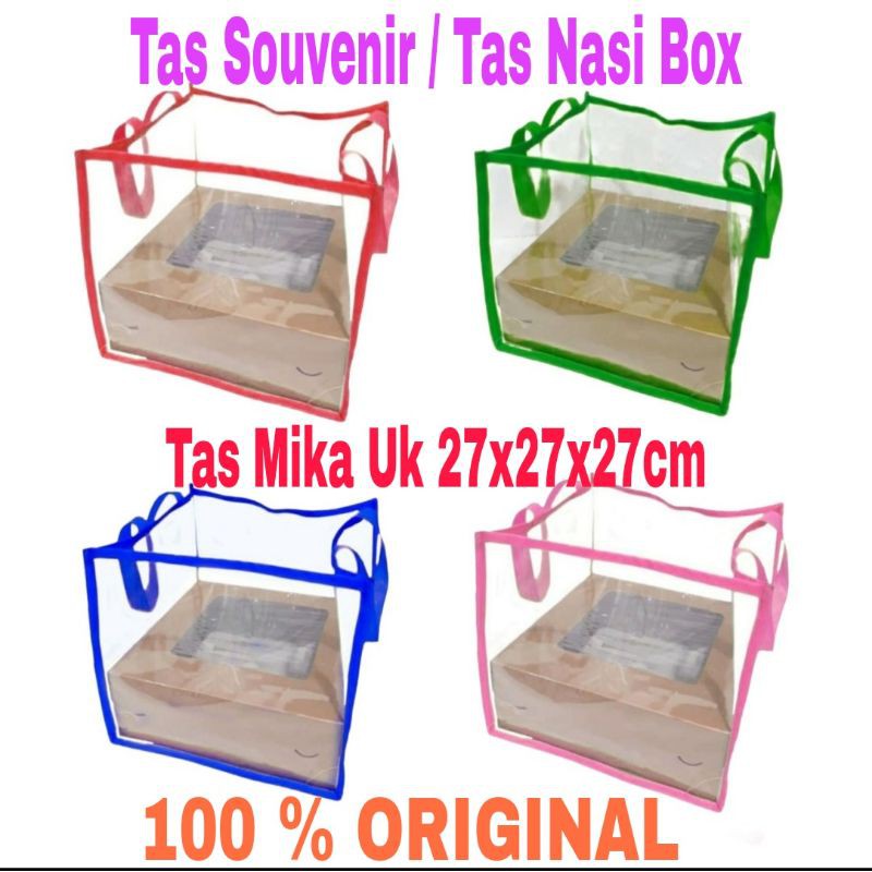 

Tas Mika Polos / Tas Souvenir / Tas Nasi Kotak Uk 27x27x27 cm