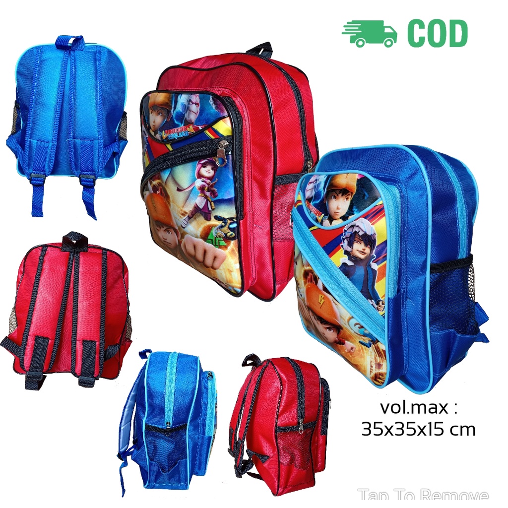 Tas Sekolah Anak Laki-Laki Tas Ransel Anak Laki-Laki Karakter BOBOIBOY Usia PAUD TK SD 2019