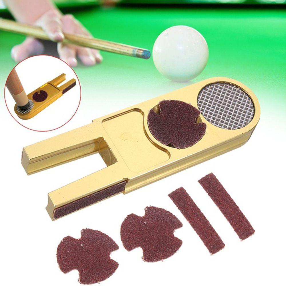 Lanfy Tip Trimmers Scuffer Tapper Snooker Shaper Nikel Muti Fungsi Biliar