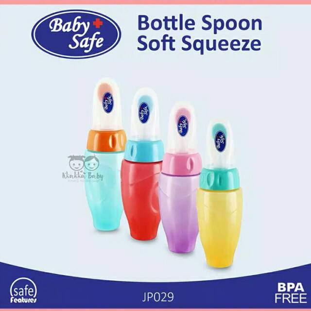 Bottle spoon soft squeeze