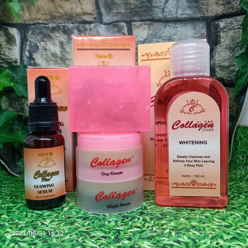 Paket cream collagen ori lengkap 5 in 1