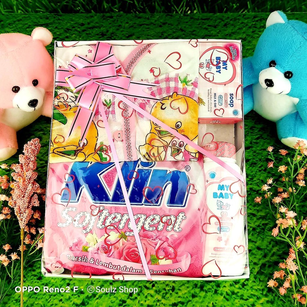 Hamper baju baby newborn gift paket hampers parcel kado bayi lahiran parsel set murah real pict 01-3